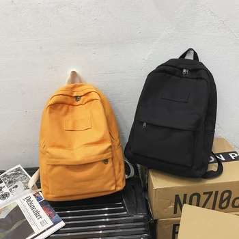 

Casual Women Backpack Canvas Shoulder Bag Anti-theft School Bag For Teenage Girls Mochilas Female Rucksack Backbag Knapsack