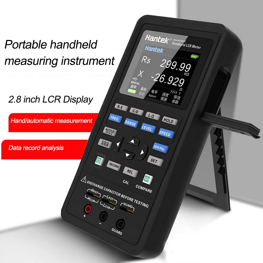 

Hantek 1832C Digital Handheld LCR Meter Digital Bridge High Precision Measurement Resistance Inductance Capacitance Tester Tools