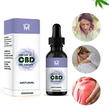

30ml Organic Hemp Essential Oils Bio-active Hemp Oil Skin Herbal Care Relieve Oil Drops Oil CBD Help Stress Sleep Body Mass A6E1