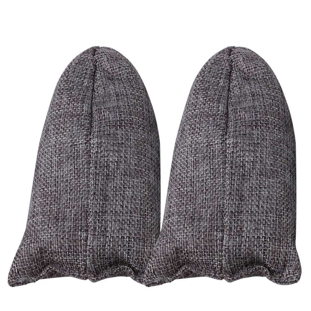 2pcs Activated Carbon Air Purify Bag Fresh Active Bamboo Charcoal Carbon Bags Mold Odour smell Remove shoes home car use - Цвет: Темно-серый