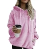 Autumn Winter Long Sleeve Plush Hoodies Women Warm Solid Fluffy Hoodies Flannel Pullover Pajama Loose Hooded Sweatshirts Tops ► Photo 2/6