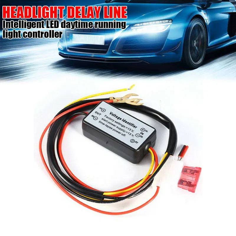 Vehemo черная линия задержки фар автомобильные аксессуары светодиодный контроллер