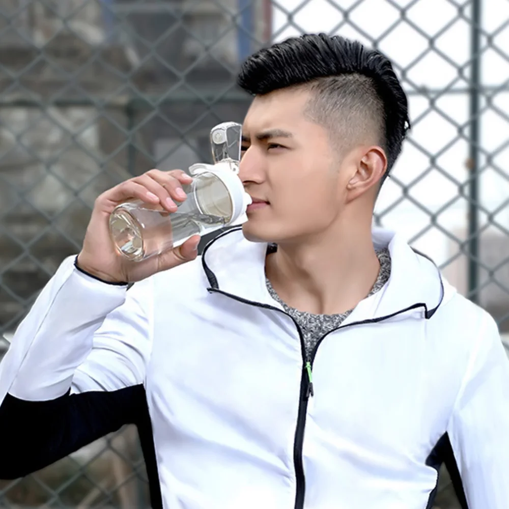 Xiaomi QUANCE Спортивная Бутылка Питьевая чашка тренажерный зал Питьевая чашка Тритан замок безопасности Нетоксичная Герметичная Бутылка Для Воды