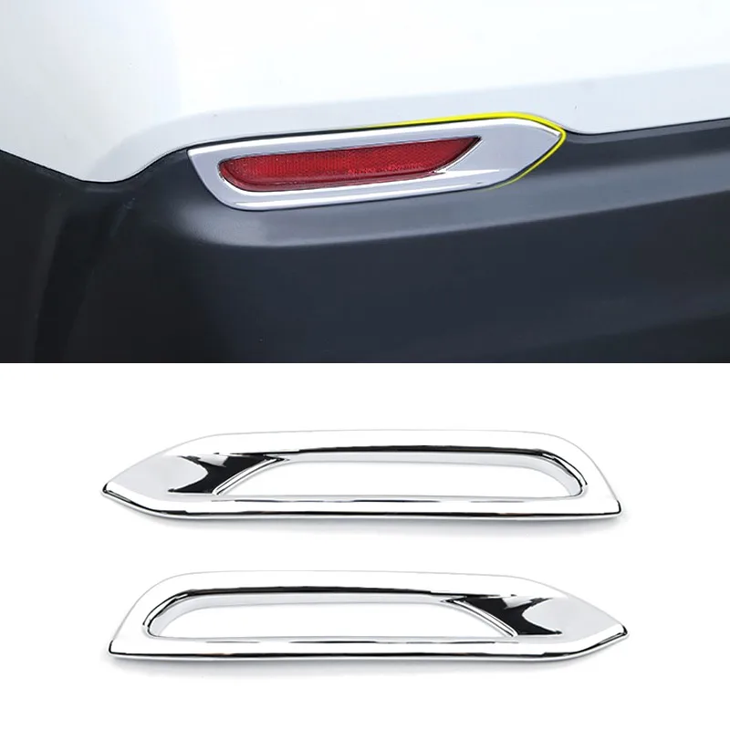 For Nissan qashqai j11 Dualis Car Front Rear Fog Light Eyebrow Cover frame trim ABS Chrome Exterior Accessories car fog light cover