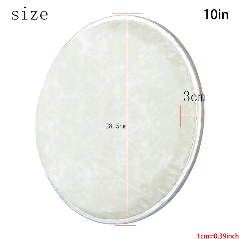 8 Inch 10 Inch Drum Skin Replacement Accessories Self-tuning Drum Skin Q6PB