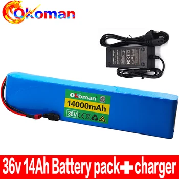 

36V battery 10S4P 14Ah battery pack 500W high power battery 42V 14000mAh Ebike electric bicycle BMS+42v charger