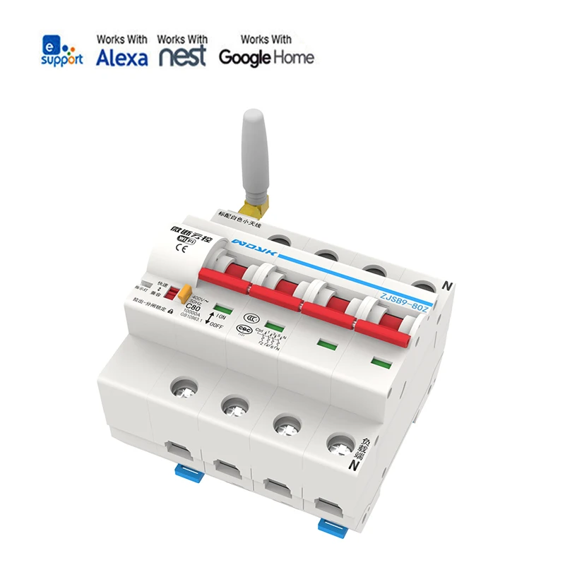 EWeLink 4P 16A-100A пульт дистанционного управления Wi-Fi автоматический выключатель/умный переключатель/автоматический повторитель поддержка alexa и google home