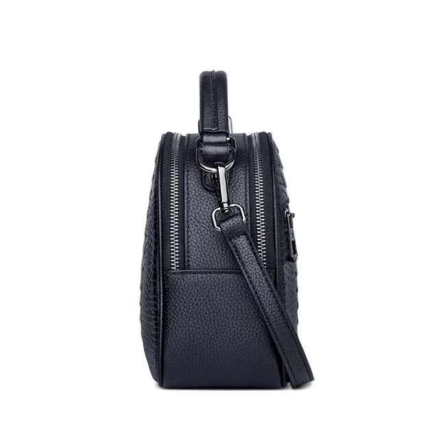 ZOOLER 2019 New Designed Soft Genuine Leather Bags Women Leather Handbags Black Luxury Shoulder Bag Ladies Tote Bag  WG201