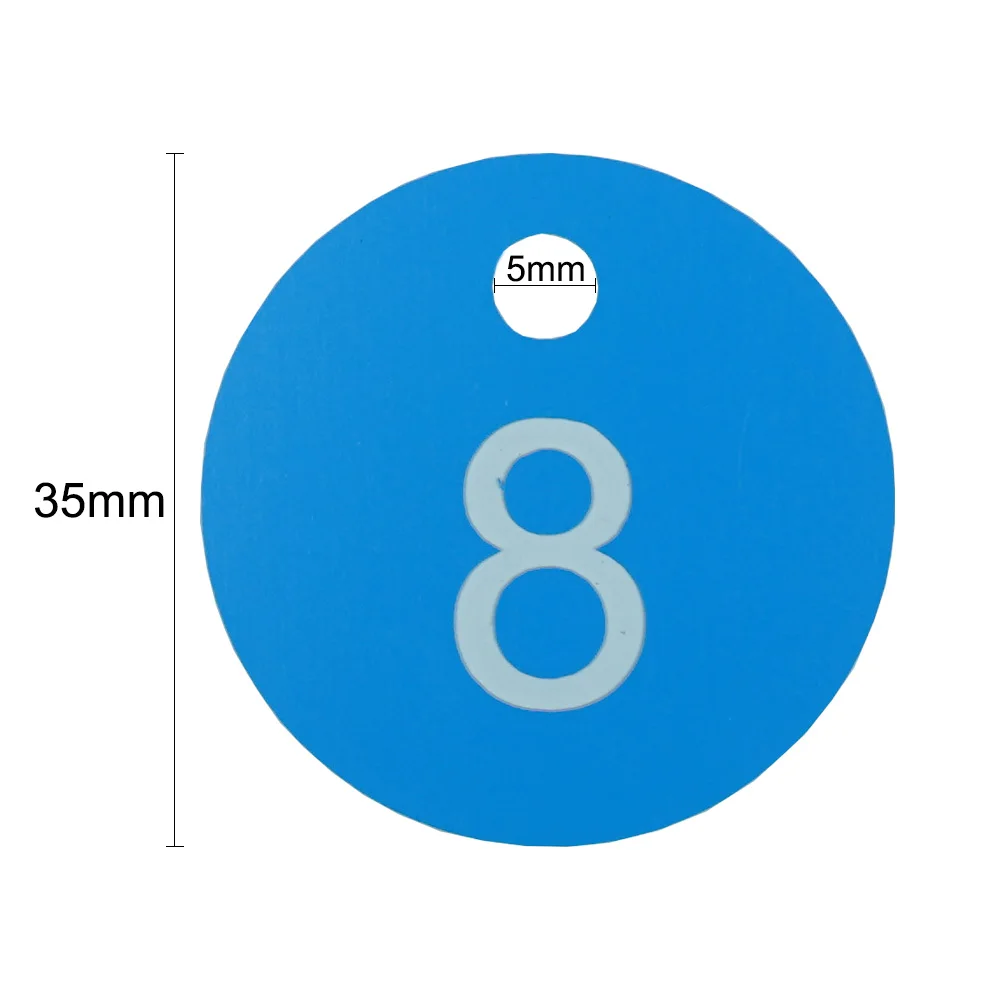 Round Number Tag Beekeeping Beehive Husbandry Farm Numbered Label Livestock Breeding Animal Markers Classification Sign