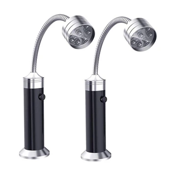 

360 Degree 2 Pack Barbecue Grill Light Magnetic Adjustable BBQ Light Weather Resistant Outdoor Grill Lights BBQ Accessories Tool