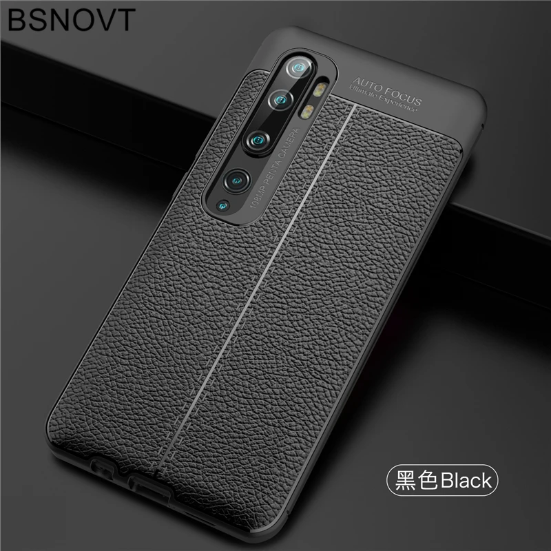 Чехол для Xiaomi Mi Note 10 мягкий силиконовый Кожаный противоударный чехол 6 47 дюйма |