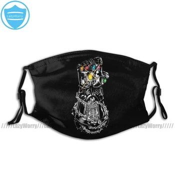 

Thanos Mouth Face Mask Infinity Gauntlet Facial Mask Cool Fashion with 2 Filters for Adult