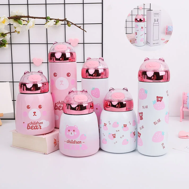 Boxi Милая термобутылка из нержавеющей стали для девочек, портативная ...