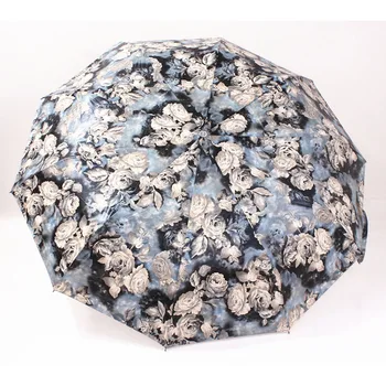 

New Fully Automatic Compact Anti-UV Rain Sunshine Windproof Umbrellas Big Strong For Two People For Women Ladies Fashion parasol