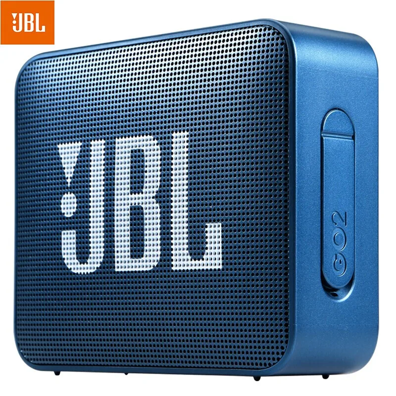 JBL GO2 Беспроводная Bluetooth мини-Колонка IPX7 водонепроницаемая Спортивная Портативная колонка 3,5 мм перезаряжаемая батарея с микрофоном - Цвет: Blue