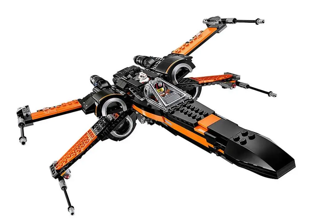 05004 05145 Star Was Series X-Wing Starfighter Model Building Block Bricks Compatible With Bela Star Wars 75218 75102 - Цвет: Белый