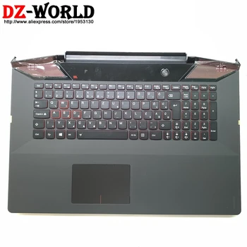 شراءجديد/orig Palmrest العلوي مع المجر الخلفية لوحة المفاتيح لوحة اللمس لينوفو Ideapad Y700-15ISK Y700-15ACZ C غطاء 5CB0K37603