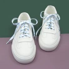 basket femme cordon Lacets de sport colorés 110CM, 1 paire, blanc, bleu, accessoires basses, pour basket ball, patins, Tennis, garçon 