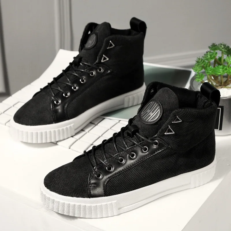 

Hot Selling Mid-top MEN'S SHOES Simple Casual Versatile Shoes Korean-style Canvas Cool Trendy Shoes Youth STUDENT'S Shoes