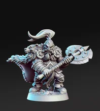 

38mm 56mm Resin Model Dwarf Dwarves Warrior Prime Figure Unpainted RW-071
