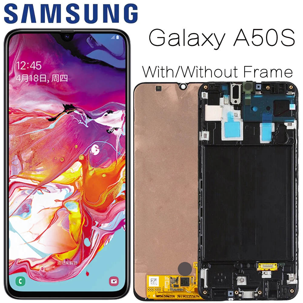 ЖК дисплей с сенсорным экраном и дигитайзером в сборе для Samsung Galaxy A50S A507 сменный