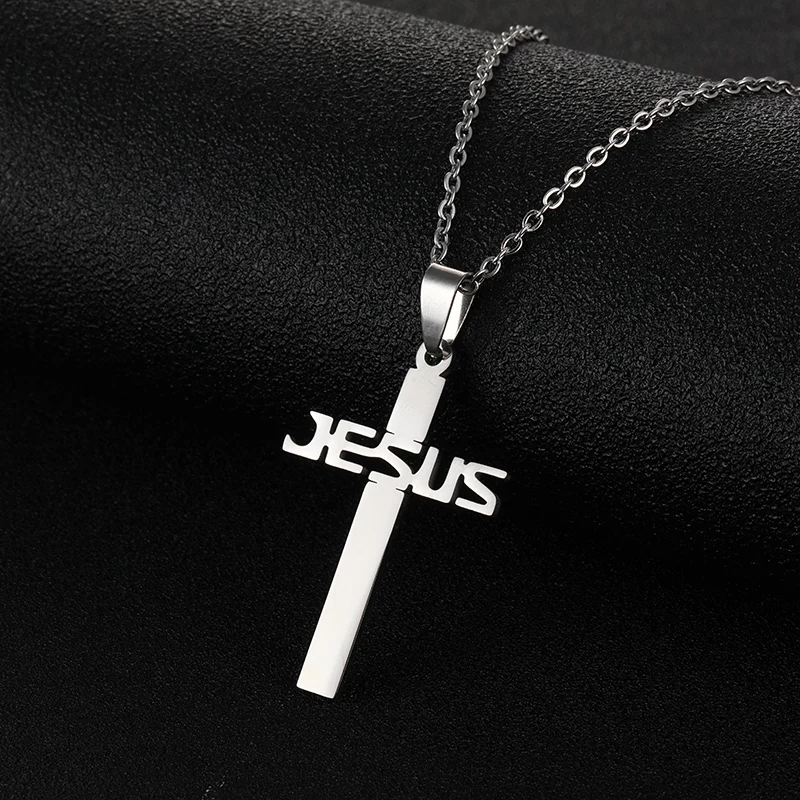 SONYA религиозная Подвеска "Иисус" крест ожерелье мужское/wo мужчины Новая мода из нержавеющей стали крест кулон с цепочкой ожерелье ювелирные подарки для мужчин