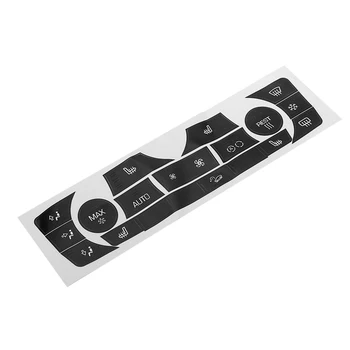 

1pc Car Sticker AC Climate Control Button Sticker Panel Button Repair Decal Kit For BMW E90 E91 E92 330I 06-11 Regular Type