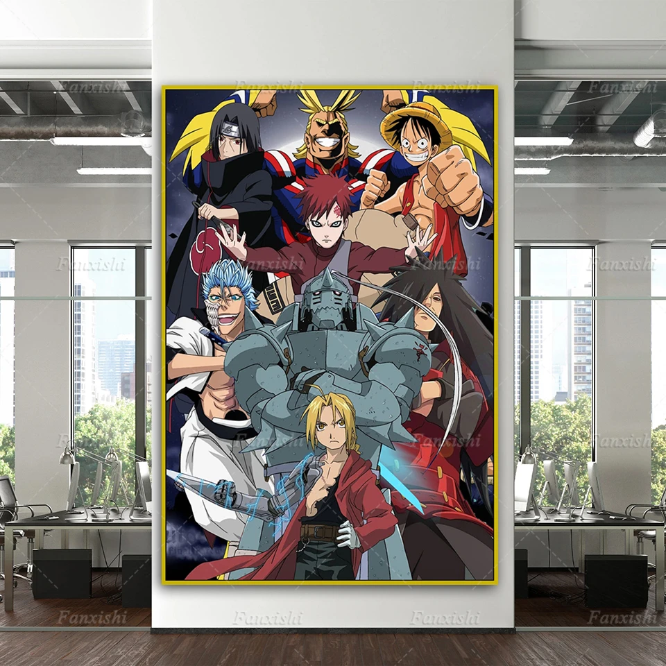 Japan Anime My Hero Academia Naruto Bleach One Piece Canvas Poster And Prints Wall Art Picture Home Decor Living Room Cuadros Painting Calligraphy Aliexpress Japan Anime My Hero Academia Naruto Bleach One Piece Canvas Poster And Prints Wall Art Picture Home Decor Living Room Cuadros Painting Calligraphy Aliexpress