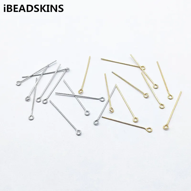 New arrival! 30x3mm 300pcs Real gold-plated 9 shape needles/Pins for Hand Made Earrings DIY parts Jewelry Findings &amp Components |
