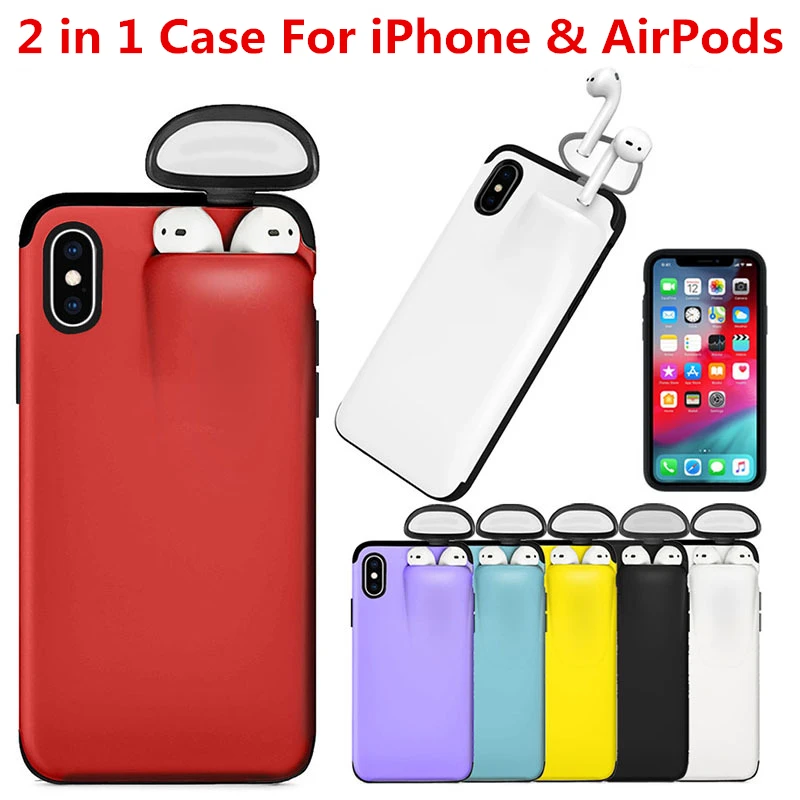 Для iPhone 11 Pro Max чехол XS Xr X 7 8 6 6s Plus Чехлы для Apple AirPods Держатель Жесткий Чехол