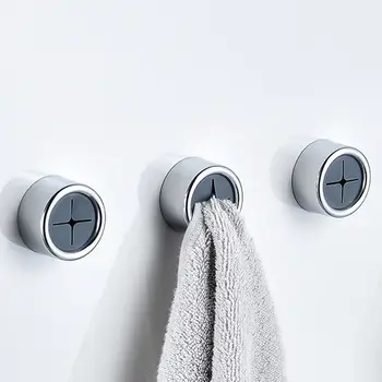

3pcs Self-Adhesive Wall Hook Wall Mounted Cloth Tea Towel Rack Push Holder Bathroom Storage Hook Kitchen Towel Hanger