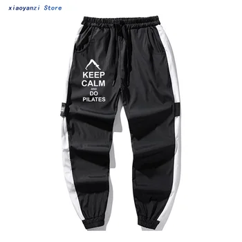

2020 Fashion Keep Calm AND Do Pilates Men Women New Printed long pants hip hop sweatpants Vintage trousers OT-698