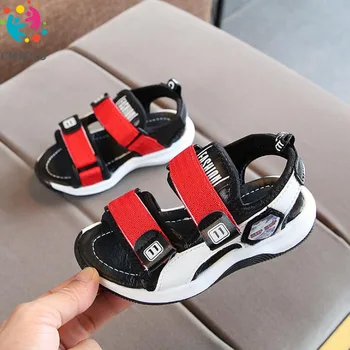 

CMSOLO Toddler Sandals Summer Boys Kids Baby Shoes Soft Flat Blue Red Size 21-30 Quality Fashion Toddler Sandals New Trend Hot
