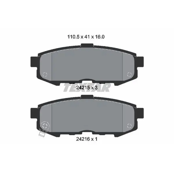 Колодки дисковые задние Mazda MPV 04 TEXTAR 2421501 | Автомобили и - Цена: 