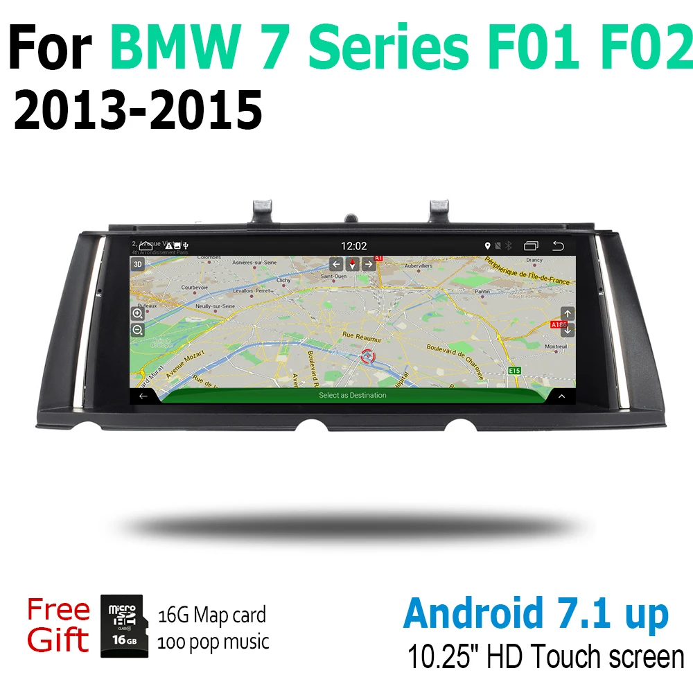 Android экран для BMW 7 серии F01 F02 2013 ~ 2015 NBT сенсорный дисплей GPS Навигация стерео аудио