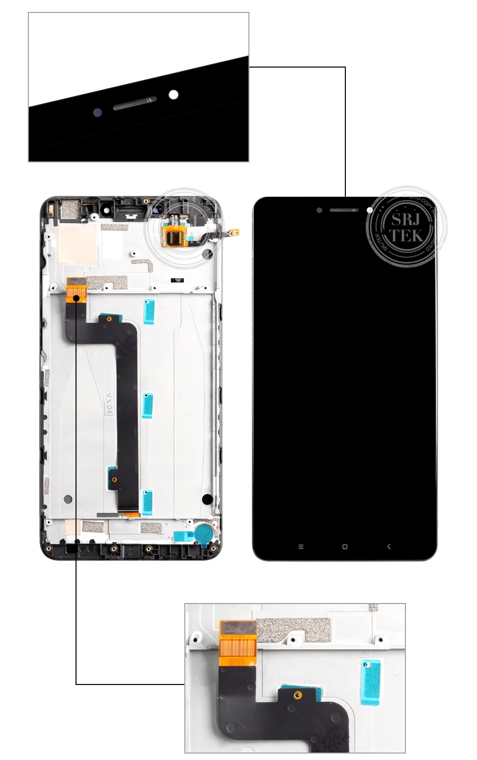 Srjtek 6,4" 1920x1080 ips дисплей для Xiaomi Mi MAX 2 lcd сенсорный экран Max2 Mi Max 2 lcd дигитайзер с рамкой запасные части