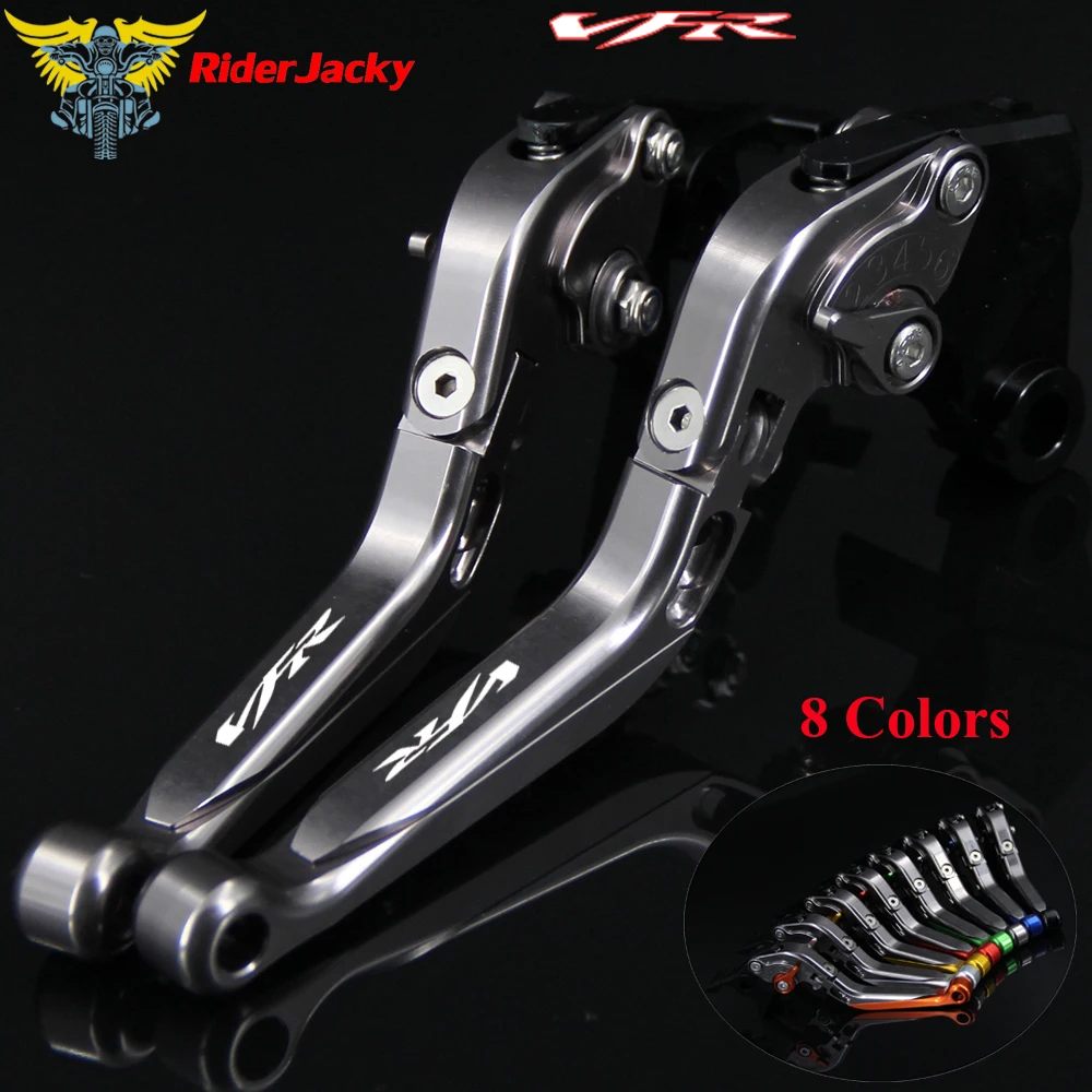 Logo VFR Full Titanium для Honda VFR 750 VFR750 1991-1997 1994 1995 1996 Складные выдвижные рычаги тормозной муфты с ЧПУ