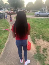 Mechones de pelo liso brasileño con cierre, cabello humano Remy de 30 pulgadas, Color Natural, 3 mechones