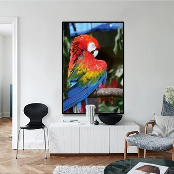

Smart Bird Parrot Canvas Painting Art Wall Pictures Posters Prints Decorative Wall Picturesfor Living Room Home Decor No Framed