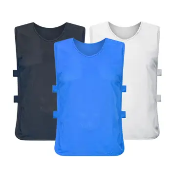 

12pcs Outdoor Soccer Game Training Sports Vests Scrimmage Soccer Football Training Breathable Adults Jersey Official Size
