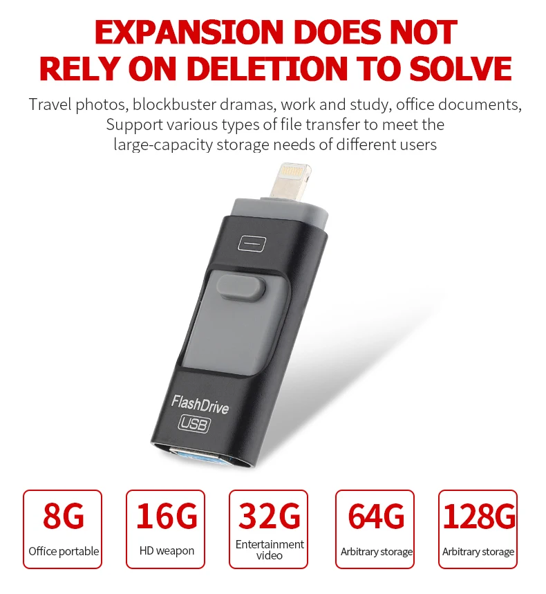 Новинка Otg USB флеш-накопитель для iPhone/Android телефон ручка-накопитель для iPhone 6 6P 6S 7 7P 7S 8 8P X XS XR Pendrive iOS 8,0 выше