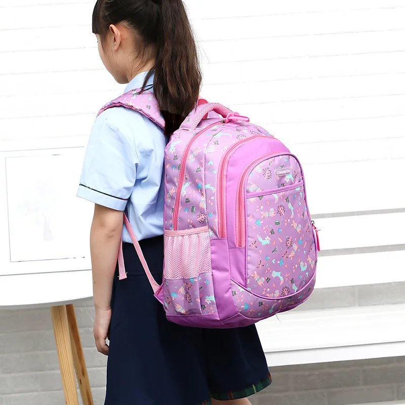 

CHILDREN'S School Bags Young STUDENT'S 1-3-6 Grade Backpack Lightweight Burden Relieving Little Girl Girls Remedial Classes Back