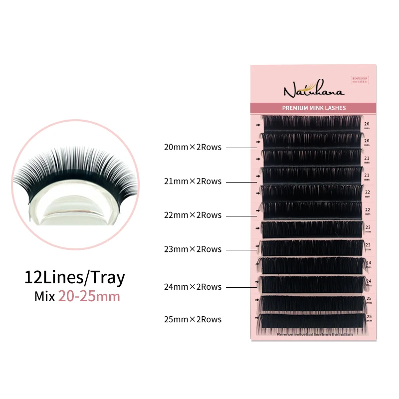 Eyelash Extension Eyelash Extensions Eyelash Extension Lashes Fake Eyelashes False Eyelashes NATUHANA 8-25 Mixed 16Rows