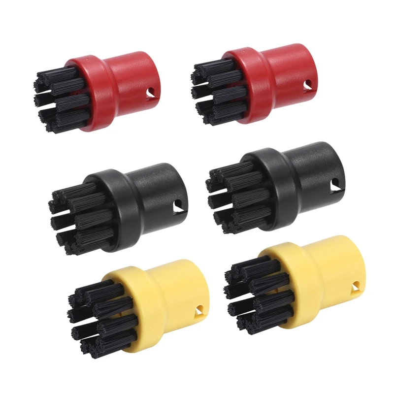 

6Pcs Steam Cleaning Brushes for Karcher SC1 SC2 SC3 SC4 SC5 SC7 Round Attachment Replacement Household Dust Removal