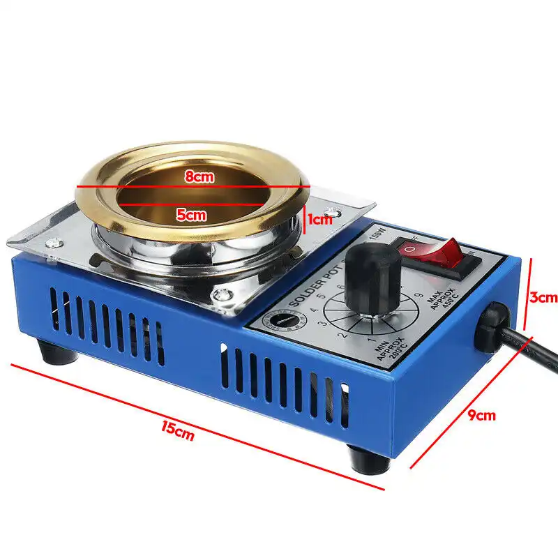 150W 220V 50mm Solder Pot Soldering Desoldering 200-480 Degree Celsius Equipment