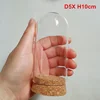 72 x Glass Dome Cover Cloche Bell Jar With Round Cork Base Table Garden Wedding DIY Display Case D5X H10cm 1