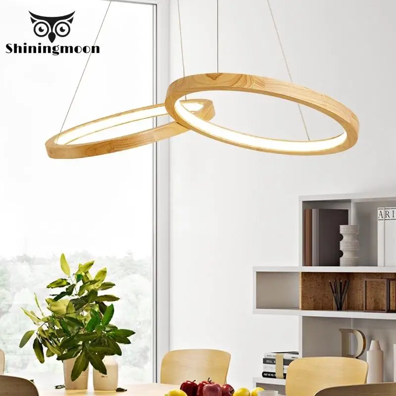 

Model Wooden Lampshade Round Led Pendant Lights Retro Russia Bar Deco Pendant Lamp Kitchen Dining Living Home Hanglamp Luminaria