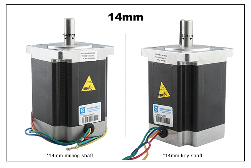 Nema 34 motor deslizante 2-fase 6.8nm 5a