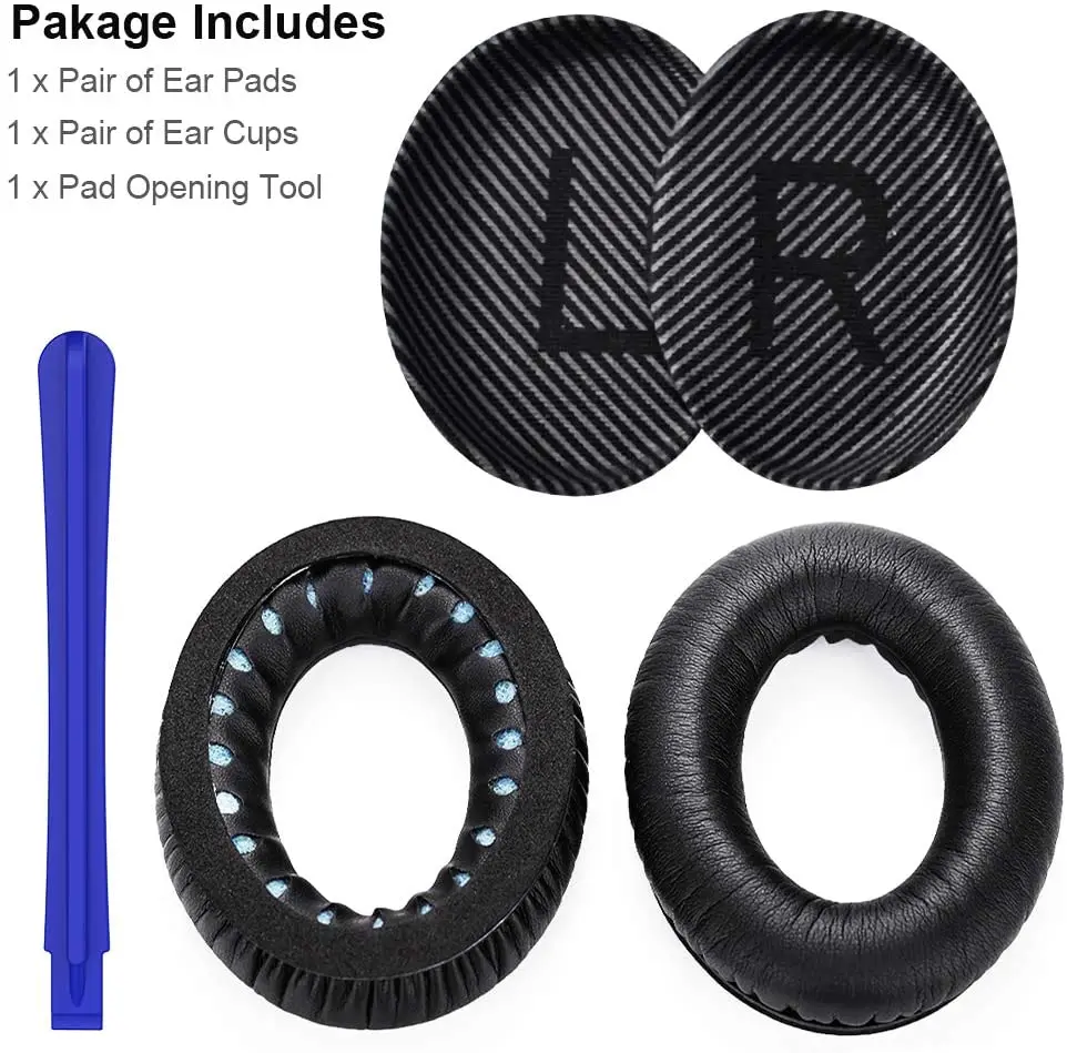 Cuscinetti Auricolari Di Ricambio Per Cuffie Bose Silent Comfort 35 (Qc35), Silenziocomfort 35 Ii (Qc35 Ii), Completi Di Forma Qc35