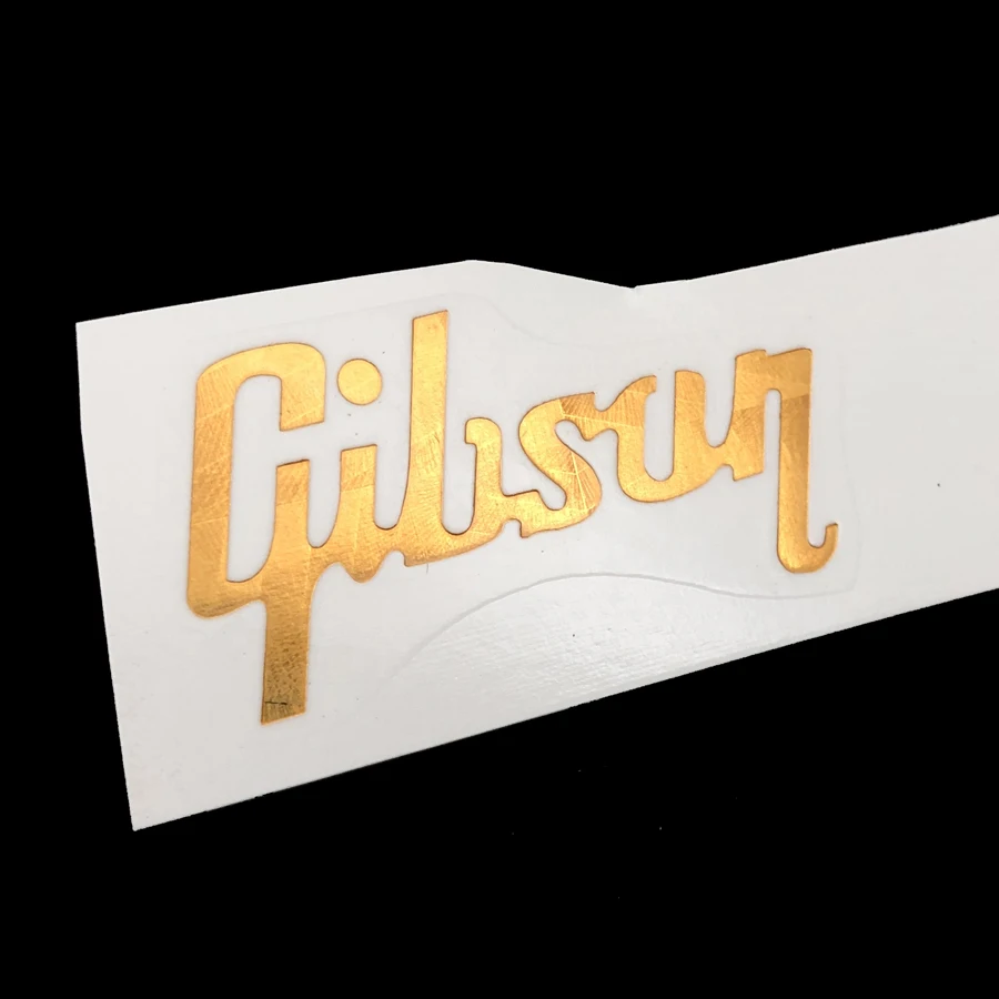 Waterslide 0.1 mm thick GiB Decal Sticker Guitar Peghead Gold guitar decal sticker